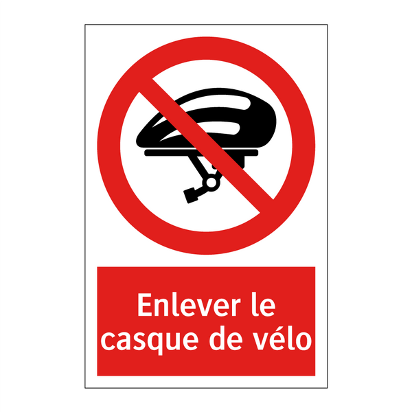 Enlever le casque de vélo