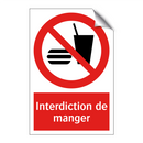 Interdiction de manger