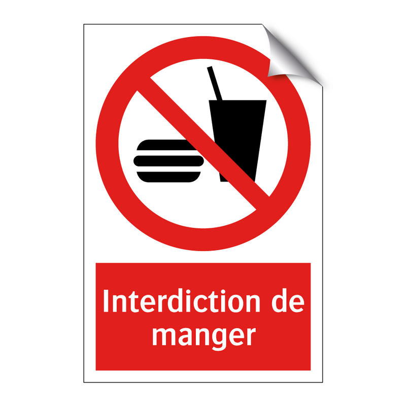 Interdiction de manger