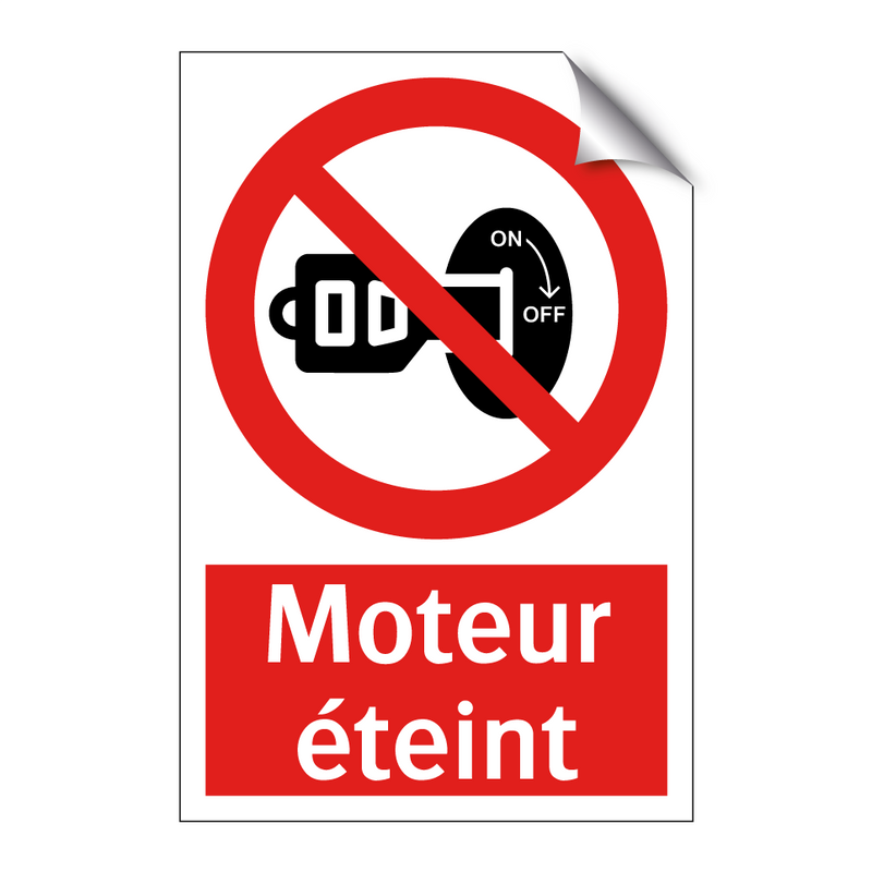 Moteur éteint