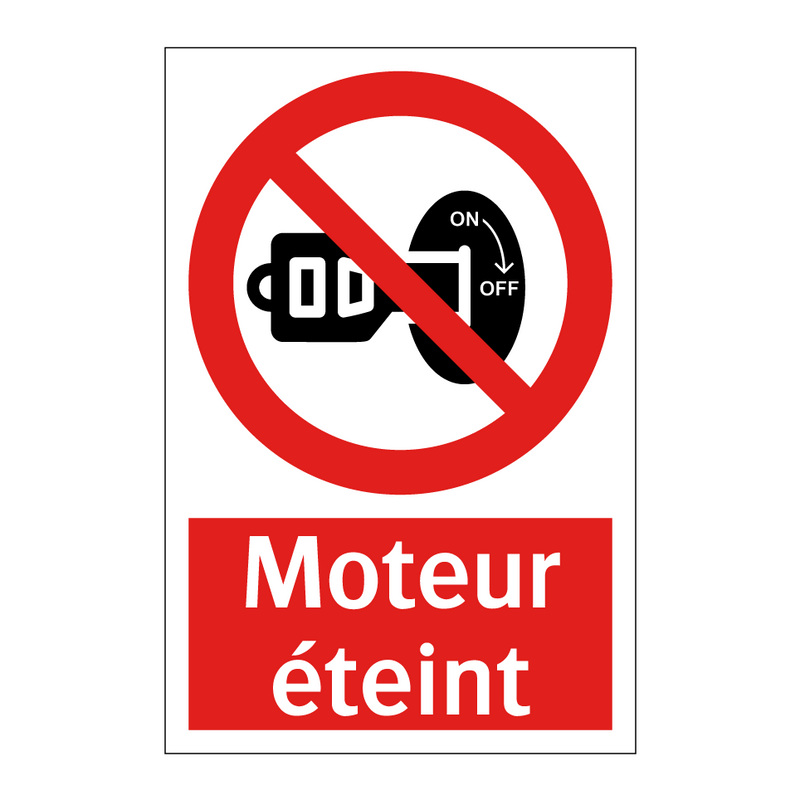 Moteur éteint