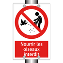 Nourrir les oiseaux interdit
