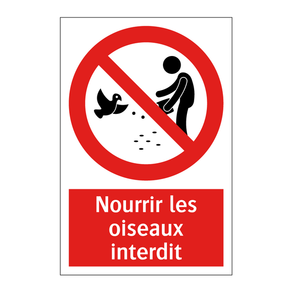 Nourrir les oiseaux interdit