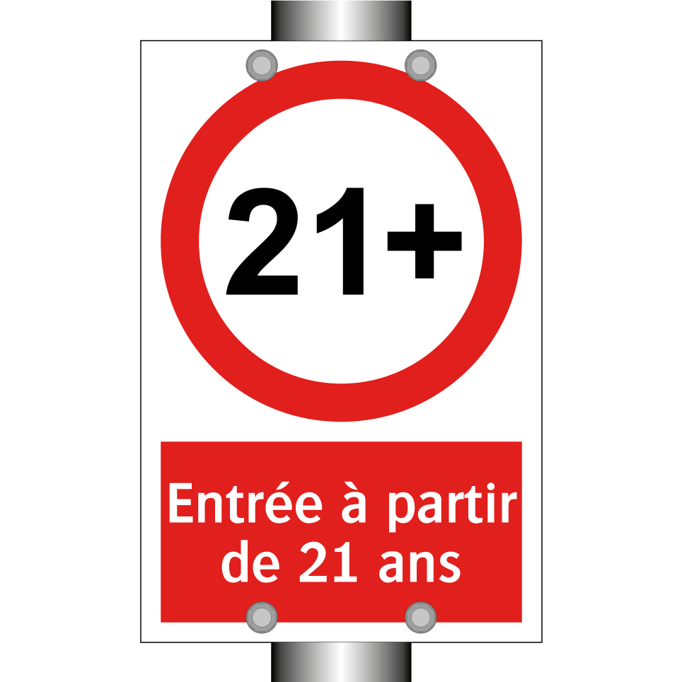 Entrée à partir de 21 ans