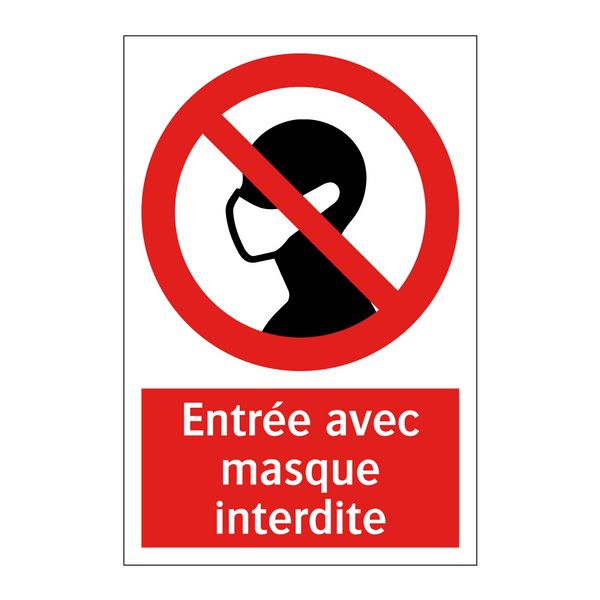 Entrée avec masque interdite