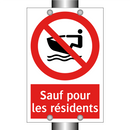 Sauf pour les résidents