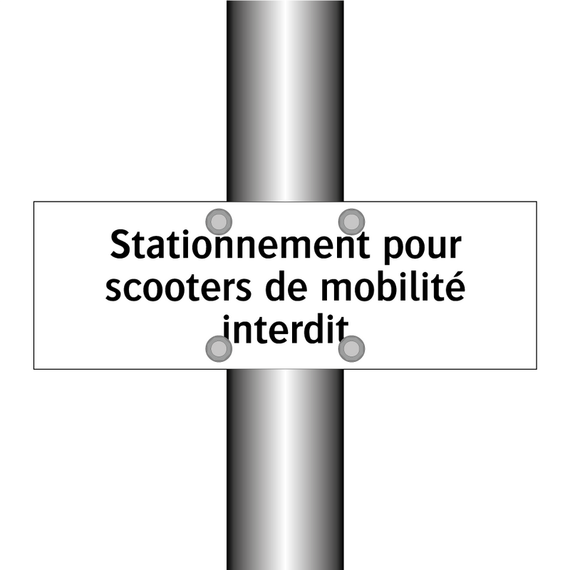 Stationnement pour scooters de mobilité interdit