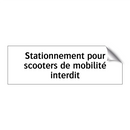 Stationnement pour scooters de mobilité interdit
