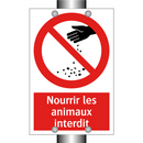 Nourrir les animaux interdit