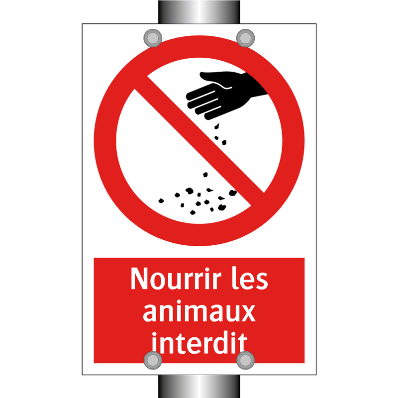 Nourrir les animaux interdit