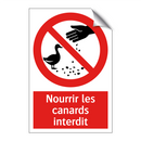 Nourrir les canards interdit