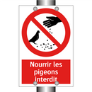 Nourrir les pigeons interdit