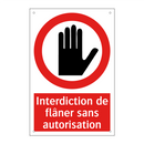 Interdiction de flâner sans autorisation