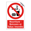Nourriture - Boissons et Tabac Interdits