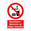 Nourriture - Boissons et Tabac Interdits