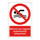 Réservé aux nageurs expérimentés uniquement