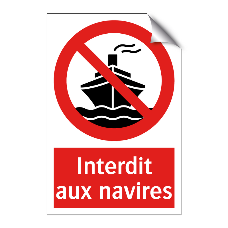 Interdit aux navires