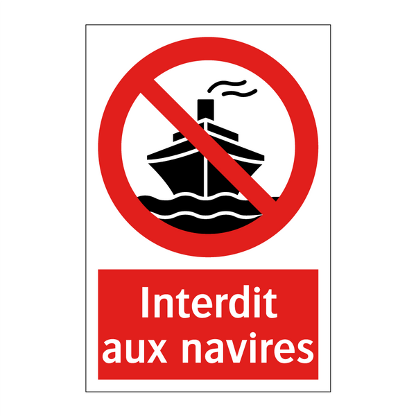 Interdit aux navires