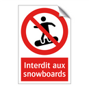 Interdit aux snowboards