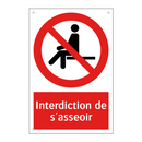 Interdiction de s'asseoir
