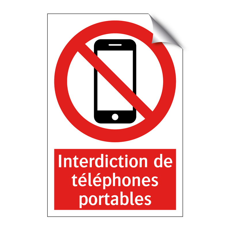 Interdiction de téléphones portables