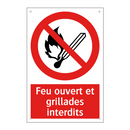 Feu ouvert et grillades interdits