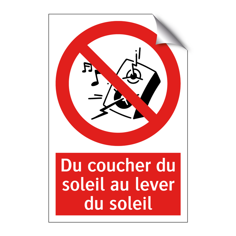 Du coucher du soleil au lever du soleil