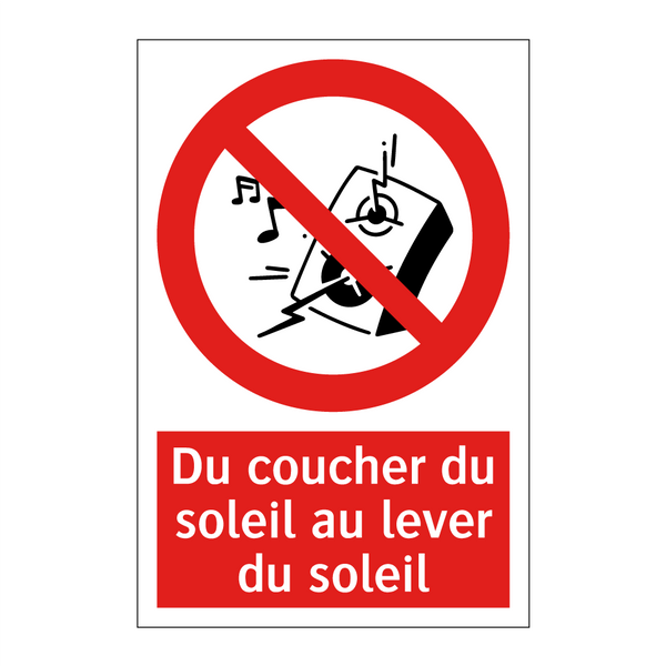 Du coucher du soleil au lever du soleil