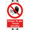 Danger de gaz : Entrée interdite