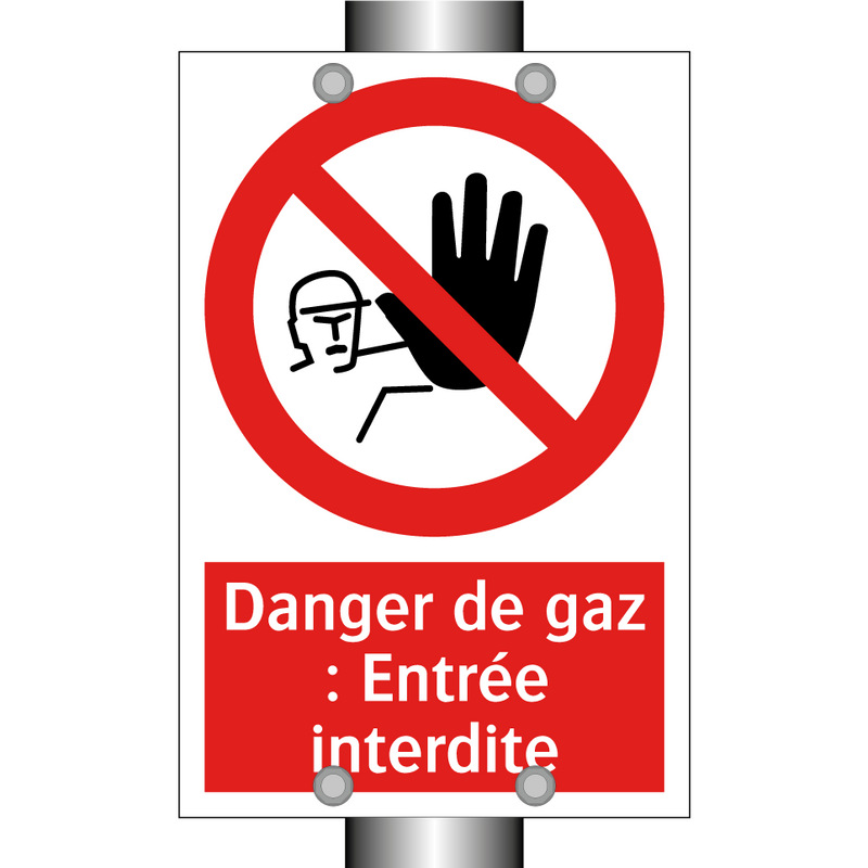 Danger de gaz : Entrée interdite