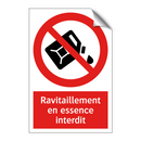Ravitaillement en essence interdit