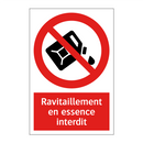 Ravitaillement en essence interdit