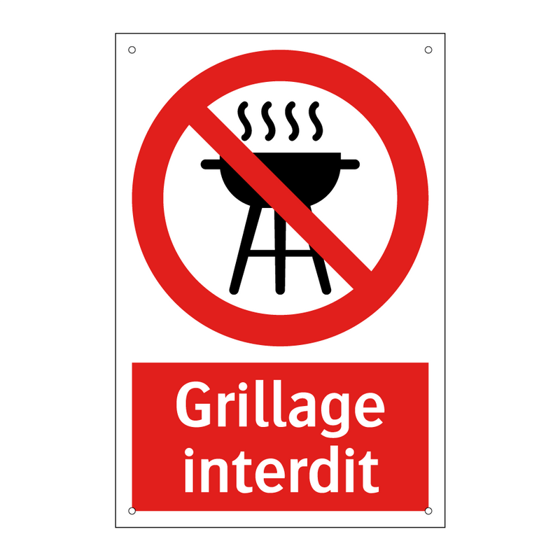 Grillage interdit
