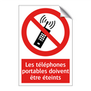 Les téléphones portables doivent être éteints