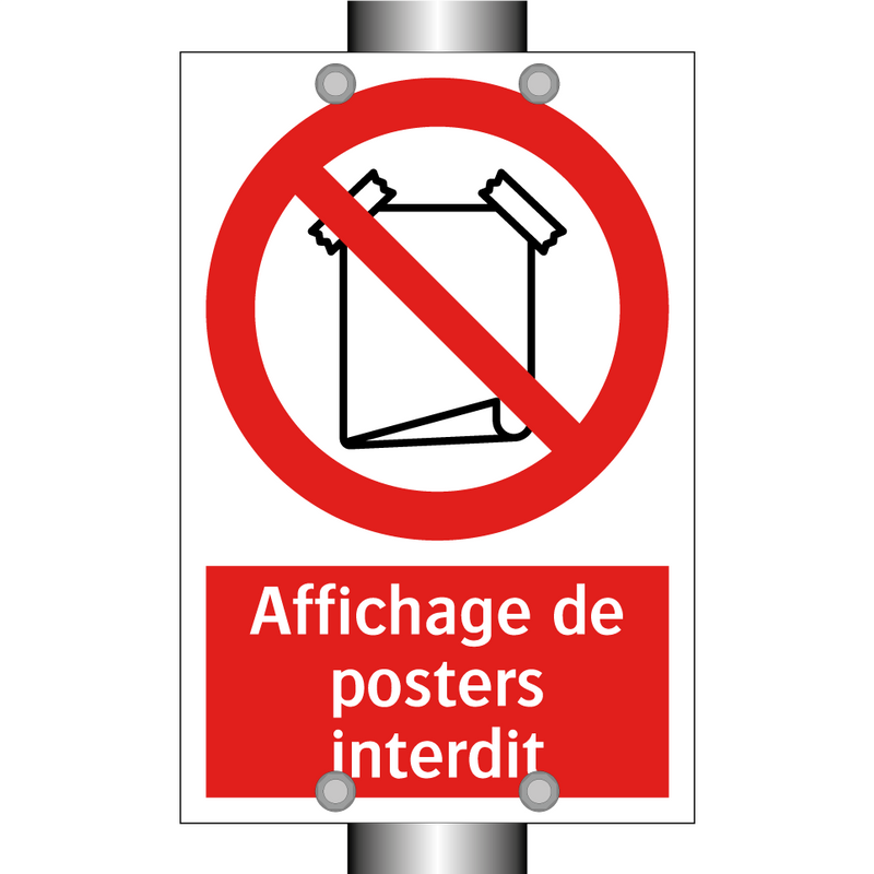 Affichage de posters interdit