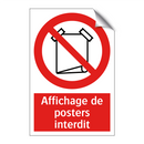 Affichage de posters interdit