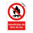 Interdiction de faire du feu