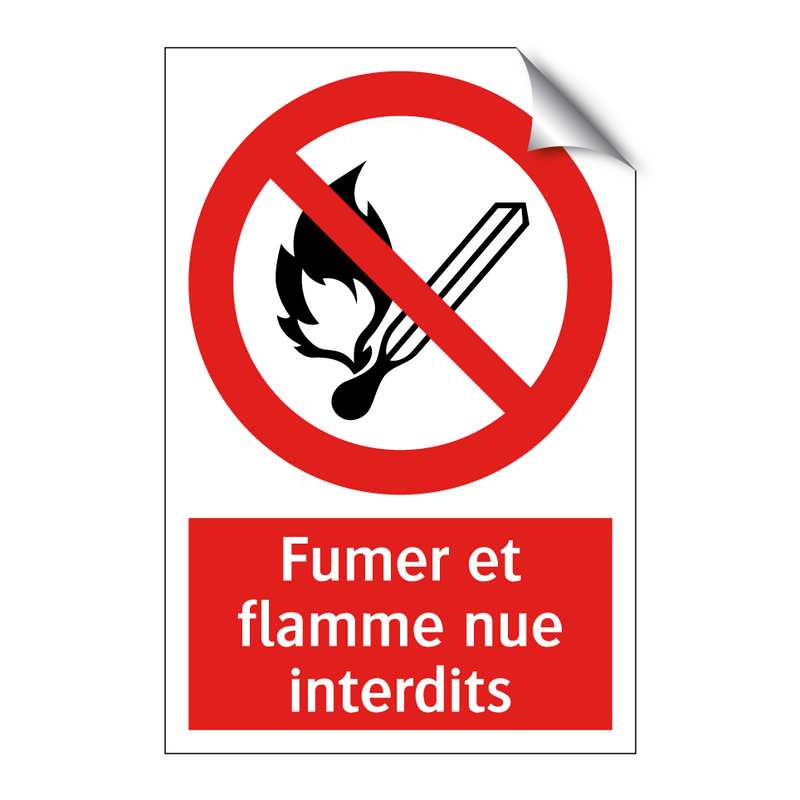 Fumer et flamme nue interdits