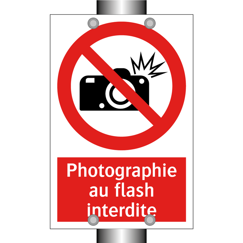 Photographie au flash interdite