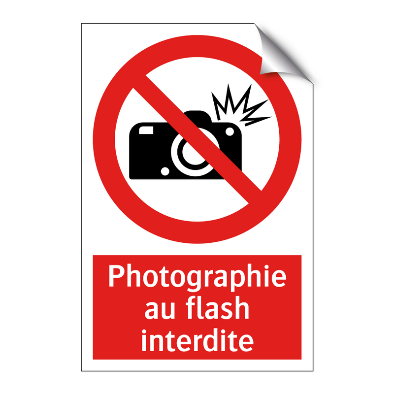 Photographie au flash interdite