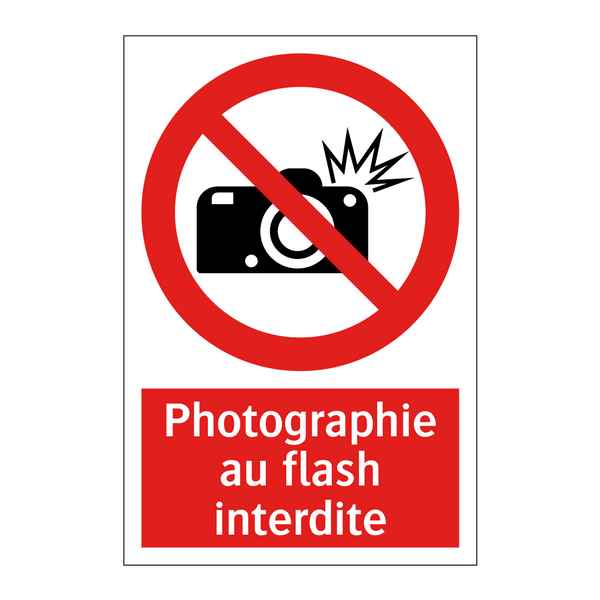 Photographie au flash interdite