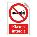 Klaxon interdit