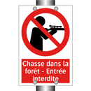 Chasse dans la forêt - Entrée interdite