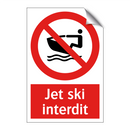 Jet ski interdit