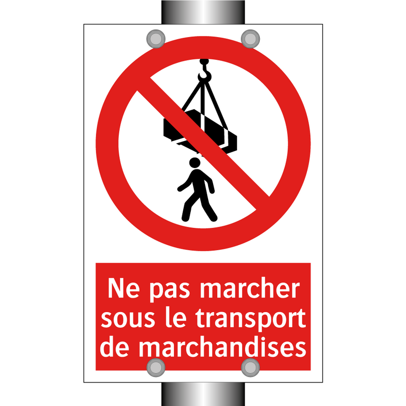 Ne pas marcher sous le transport de marchandises