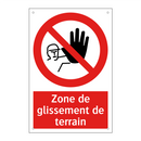 Zone de glissement de terrain