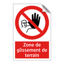 Zone de glissement de terrain