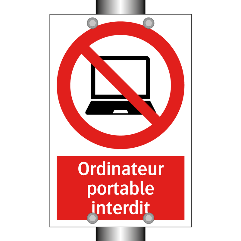Ordinateur portable interdit