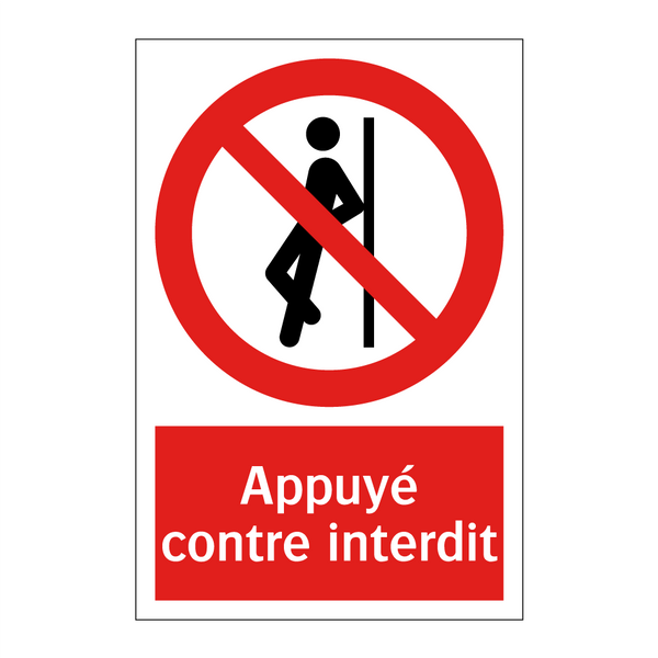 Appuyé contre interdit