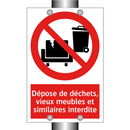 Dépose de déchets, vieux meubles et similaires interdite